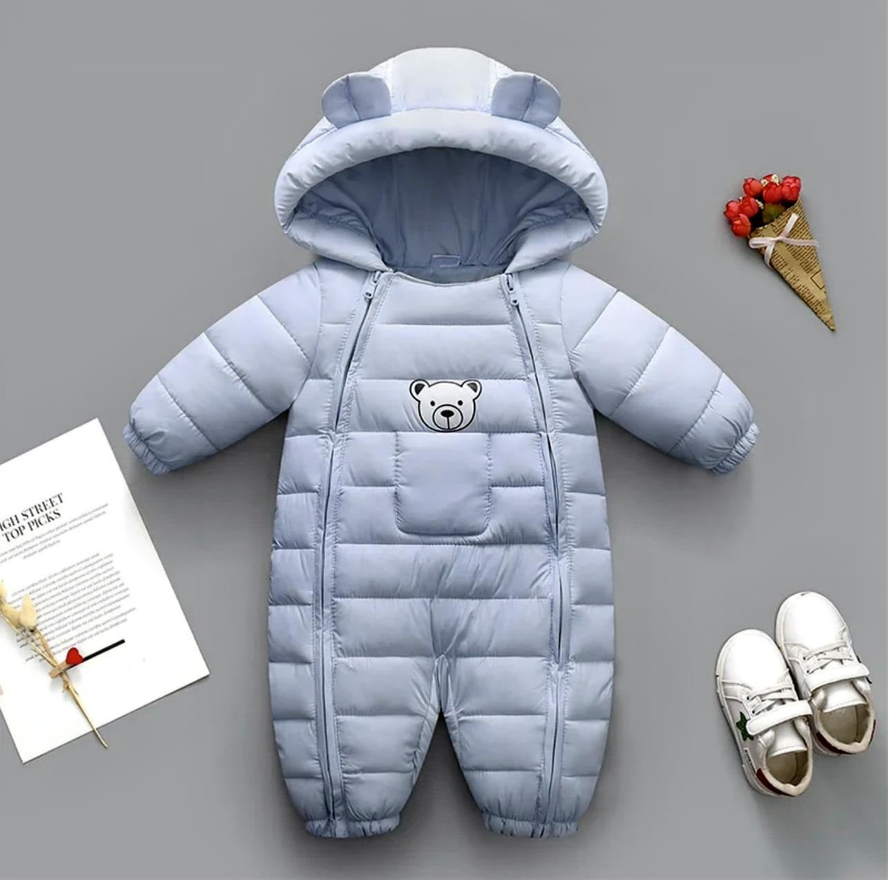 嬰兒保暖加厚連體衣