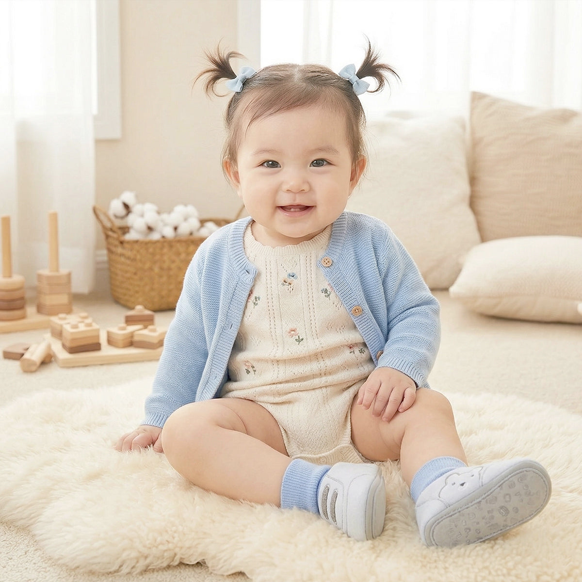 Infant soft-soled socks and shoes