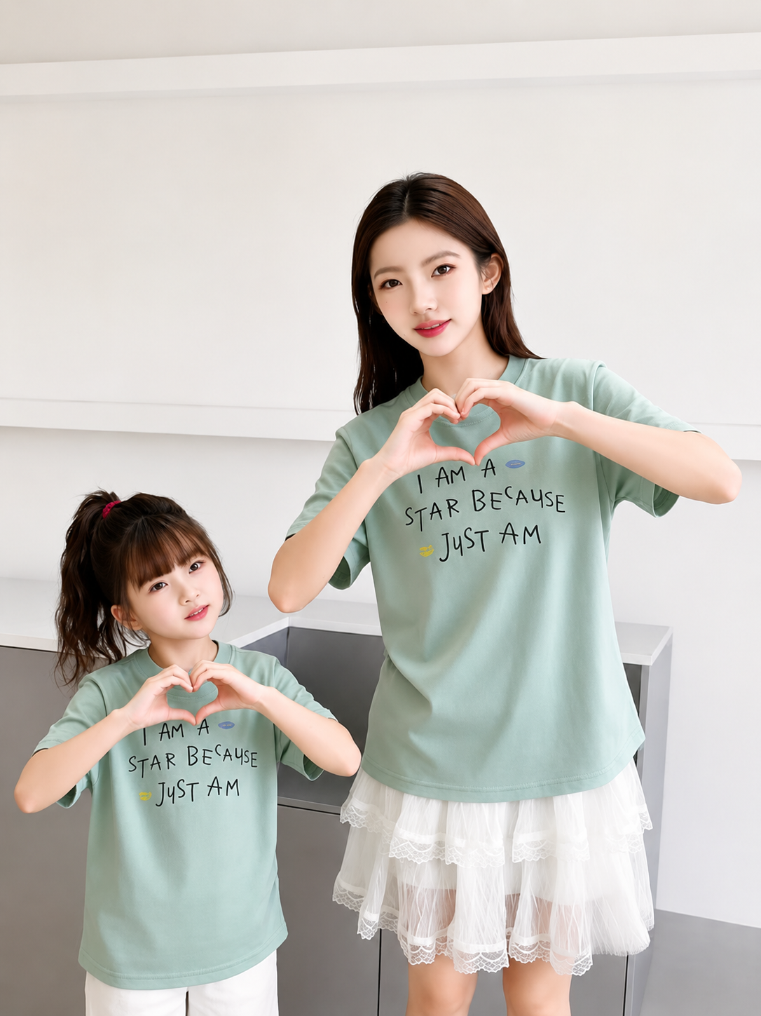 Galaxy Girls Letter T-shirt