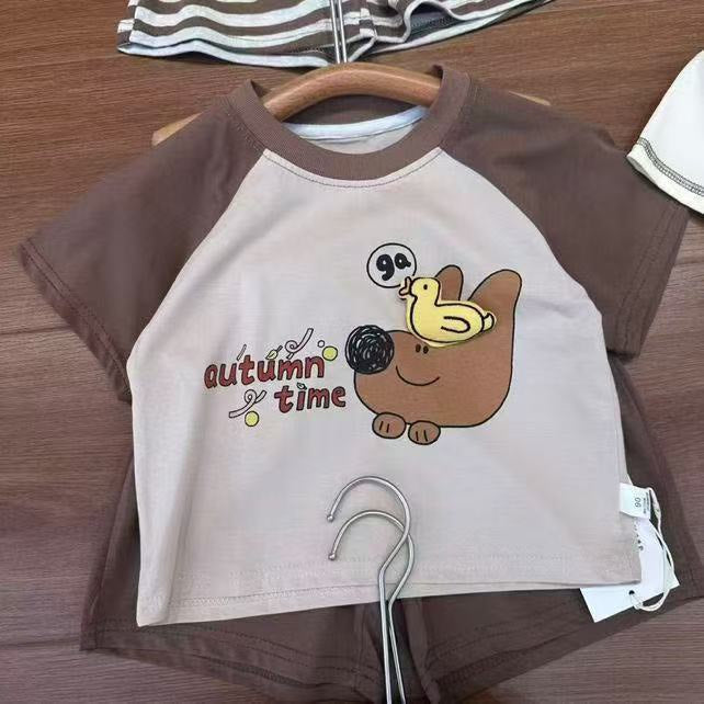 童趣純棉上衣套裝(鴨鴨)