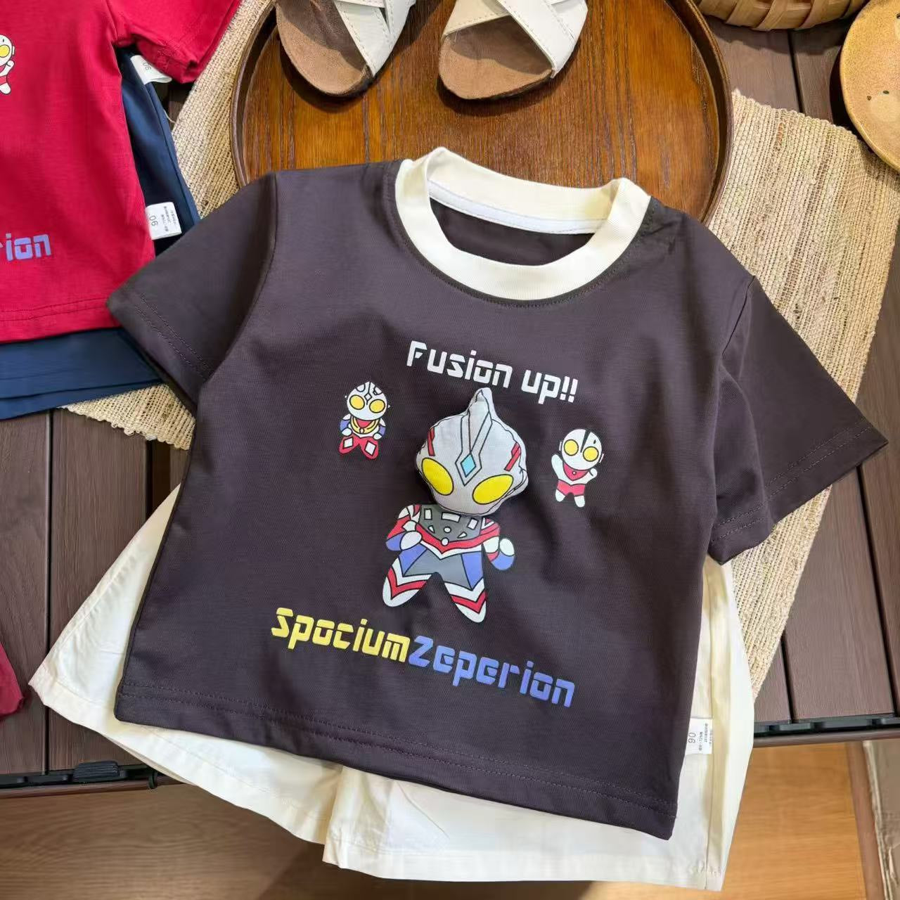 童趣純棉上衣套裝(超人)