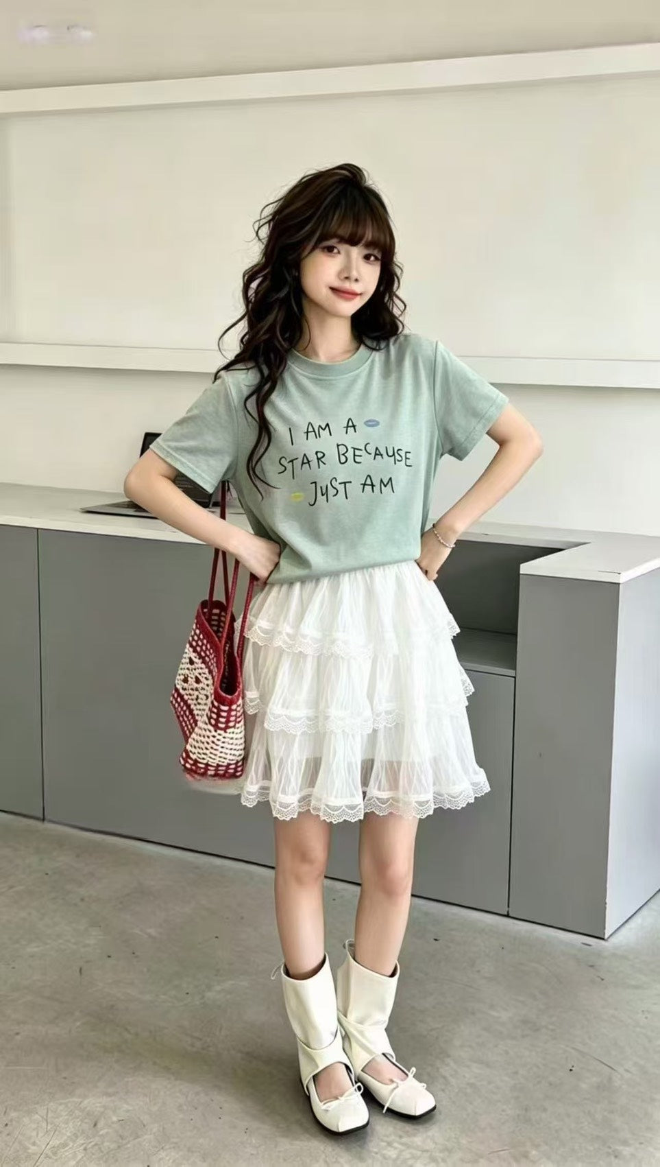 Galaxy Girls Letter T-shirt