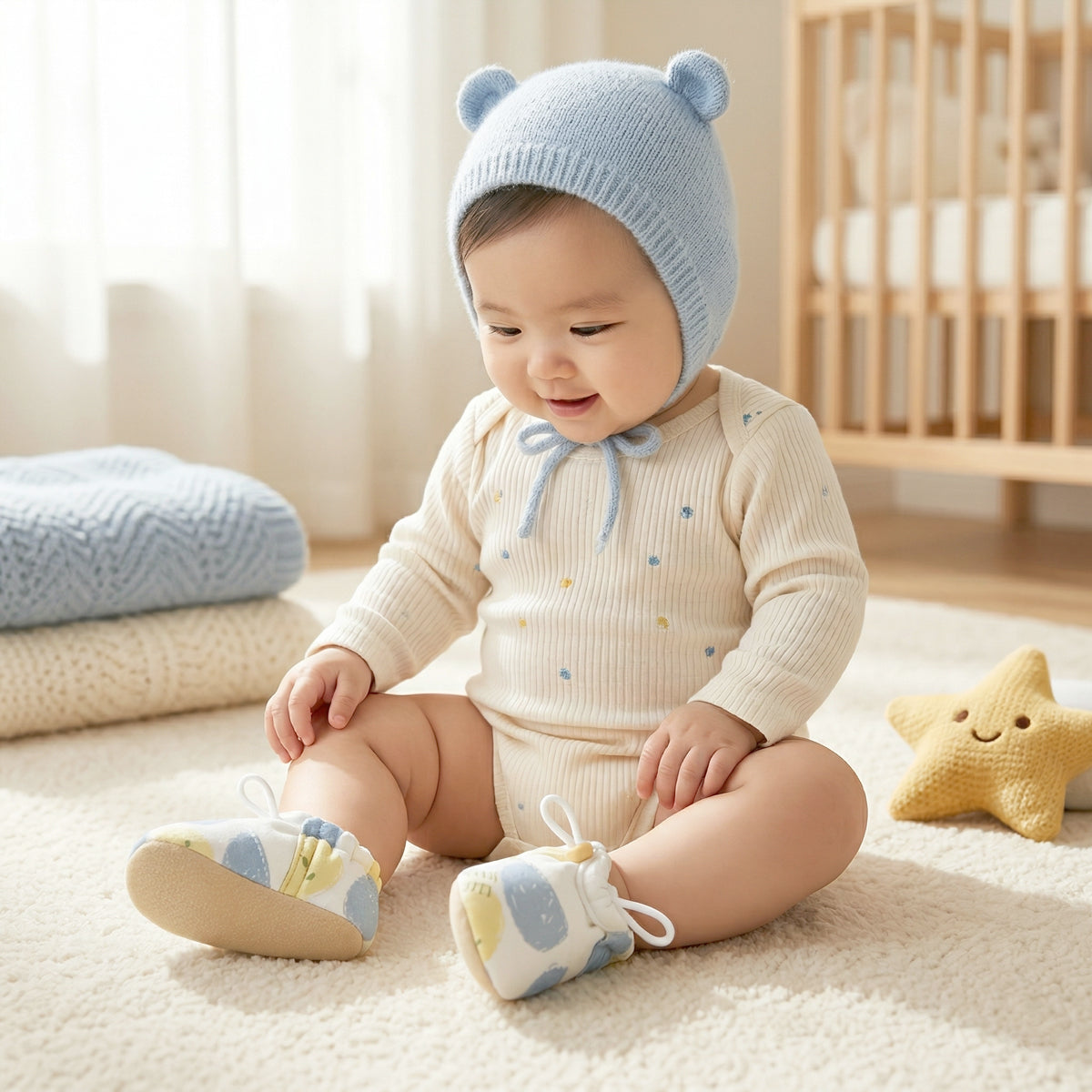 Baby soft-soled walking shoes